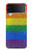 S2683 Arc en ciel Fierté LGBT Drapeau Etui Coque Housse pour Samsung Galaxy Z Flip 4