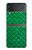 S2704 Vert poisson échelle motif graphique Etui Coque Housse pour Samsung Galaxy Z Flip 4