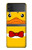 S2760 Canard Tuxedo jaune Dessin animé Etui Coque Housse pour Samsung Galaxy Z Flip 4