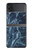 S2799 Lumière Bleu Marbre Pierre Imprimé Graphique Etui Coque Housse pour Samsung Galaxy Z Flip 4