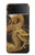 S2804 Dragon d'or imprimé chinois Etui Coque Housse pour Samsung Galaxy Z Flip 4