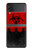 S2917 Biohazards Virus Alert Rouge Etui Coque Housse pour Samsung Galaxy Z Flip 4