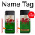 S2976 Pays de Galles Football Football Drapeau Etui Coque Housse pour Samsung Galaxy Z Flip 4