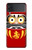 S3045 Japon Bonne chance Daruma Poupée Etui Coque Housse pour Samsung Galaxy Z Flip 4