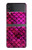 S3051 Rose Sirène écailles de poisson Etui Coque Housse pour Samsung Galaxy Z Flip 4