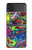 S3255 Motif Art coloré Etui Coque Housse pour Samsung Galaxy Z Flip 4