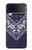 S3357 Marine Bleu Bandana Motif Etui Coque Housse pour Samsung Galaxy Z Flip 4