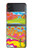 S3407 hippie Art Etui Coque Housse pour Samsung Galaxy Z Flip 4