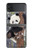 S3793 Peinture de neige mignon bébé panda Etui Coque Housse pour Samsung Galaxy Z Flip 4