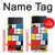 S3814 Composition de dessin au trait Piet Mondrian Etui Coque Housse pour Samsung Galaxy Z Flip 4