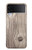 S3822 Graphique de la texture du bois imprimé Etui Coque Housse pour Samsung Galaxy Z Flip 4