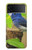 S3839 Oiseau bleu du bonheur Oiseau bleu Etui Coque Housse pour Samsung Galaxy Z Flip 4