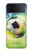 S3844 Ballon de football de football rougeoyant Etui Coque Housse pour Samsung Galaxy Z Flip 4
