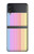 S3849 Couleurs verticales colorées Etui Coque Housse pour Samsung Galaxy Z Flip 4