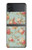 S3910 Rosier millésimé Etui Coque Housse pour Samsung Galaxy Z Flip 4