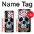 S0223 crâne Tatouage Etui Coque Housse pour Samsung Galaxy Z Fold 4