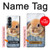 S0242 Lapin mignon Etui Coque Housse pour Samsung Galaxy Z Fold 4