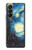 S0582 Van Gogh Starry Nights Etui Coque Housse pour Samsung Galaxy Z Fold 4