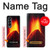 S0745 Volcan Lave Etui Coque Housse pour Samsung Galaxy Z Fold 4