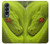 S0785 Serpent vert Etui Coque Housse pour Samsung Galaxy Z Fold 4