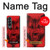 S1090 Rouge Loup Etui Coque Housse pour Samsung Galaxy Z Fold 4