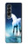 S1130 licorne Cheval Etui Coque Housse pour Samsung Galaxy Z Fold 4