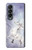 S1134 Cheval Blanc Licorne Etui Coque Housse pour Samsung Galaxy Z Fold 4