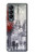 S1295 Peinture Eiffel de Paris Etui Coque Housse pour Samsung Galaxy Z Fold 4