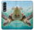 S1377 Océan tortue de mer Etui Coque Housse pour Samsung Galaxy Z Fold 4