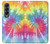 S1697 Tie Dye coloré imprimé graphique Etui Coque Housse pour Samsung Galaxy Z Fold 4