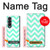 S1723 Monnaie Chevron Zigzag Etui Coque Housse pour Samsung Galaxy Z Fold 4