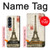 S2108 Tour Eiffel de Paris Carte postale Etui Coque Housse pour Samsung Galaxy Z Fold 4