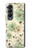 S2179 Motif Fleur Floral Art Millésime Etui Coque Housse pour Samsung Galaxy Z Fold 4