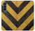 S2231 Noir et Jaune Ligne de risque rayé Etui Coque Housse pour Samsung Galaxy Z Fold 4