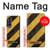 S2231 Noir et Jaune Ligne de risque rayé Etui Coque Housse pour Samsung Galaxy Z Fold 4