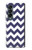 S2345 Marine Bleu Shavron Zig zag Etui Coque Housse pour Samsung Galaxy Z Fold 4