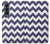 S2345 Marine Bleu Shavron Zig zag Etui Coque Housse pour Samsung Galaxy Z Fold 4