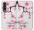 S2359 Fleur de prunier Etui Coque Housse pour Samsung Galaxy Z Fold 4
