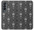 S2371 Crâne Motif monochrome Millésime Etui Coque Housse pour Samsung Galaxy Z Fold 4