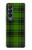 S2373 Motif vert Tartan Etui Coque Housse pour Samsung Galaxy Z Fold 4