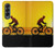 S2385 Vélo Vélo Coucher de soleil Etui Coque Housse pour Samsung Galaxy Z Fold 4