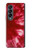 S2480 Tie dye rouge Etui Coque Housse pour Samsung Galaxy Z Fold 4