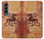 S2485 Dragon métal Texture imprimé graphique Etui Coque Housse pour Samsung Galaxy Z Fold 4