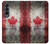S2490 Canada Feuille d'érable Drapeau Texture Etui Coque Housse pour Samsung Galaxy Z Fold 4