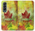 S2523 Canada Feuille d'érable d'automne Etui Coque Housse pour Samsung Galaxy Z Fold 4