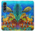 S2568 Mer Poissons marins Coraux Sous-marine Océan Etui Coque Housse pour Samsung Galaxy Z Fold 4