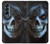 S2585 Mal mort Crâne Pentacle Etui Coque Housse pour Samsung Galaxy Z Fold 4