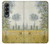 S2682 Claude Monet Champs Au printemps Etui Coque Housse pour Samsung Galaxy Z Fold 4