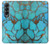 S2685 Aqua Turquoise imprimé graphique Gemme Etui Coque Housse pour Samsung Galaxy Z Fold 4