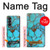 S2685 Aqua Turquoise imprimé graphique Gemme Etui Coque Housse pour Samsung Galaxy Z Fold 4
